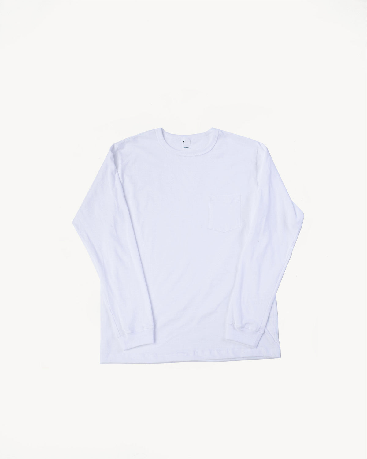 Long Sleeve Pocket T-Shirt - White