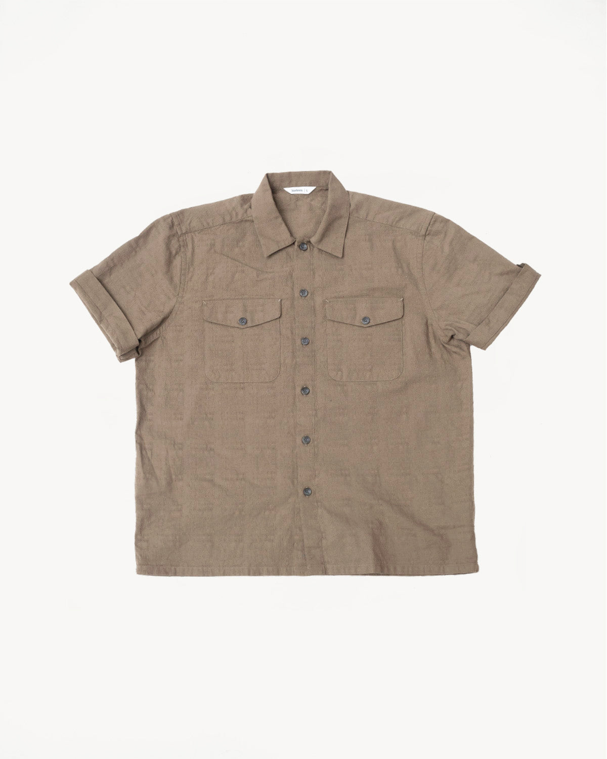 Safari Shirt  - Drab Barkcloth