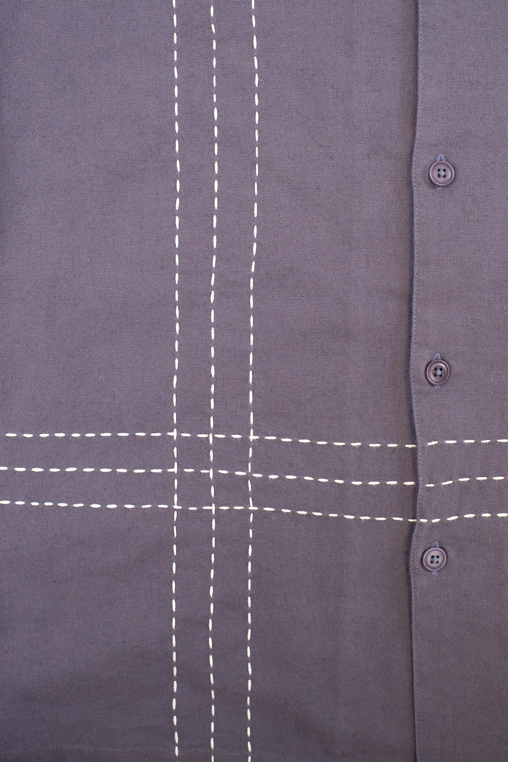 Vacation Shirt - Plum Hand Stitch