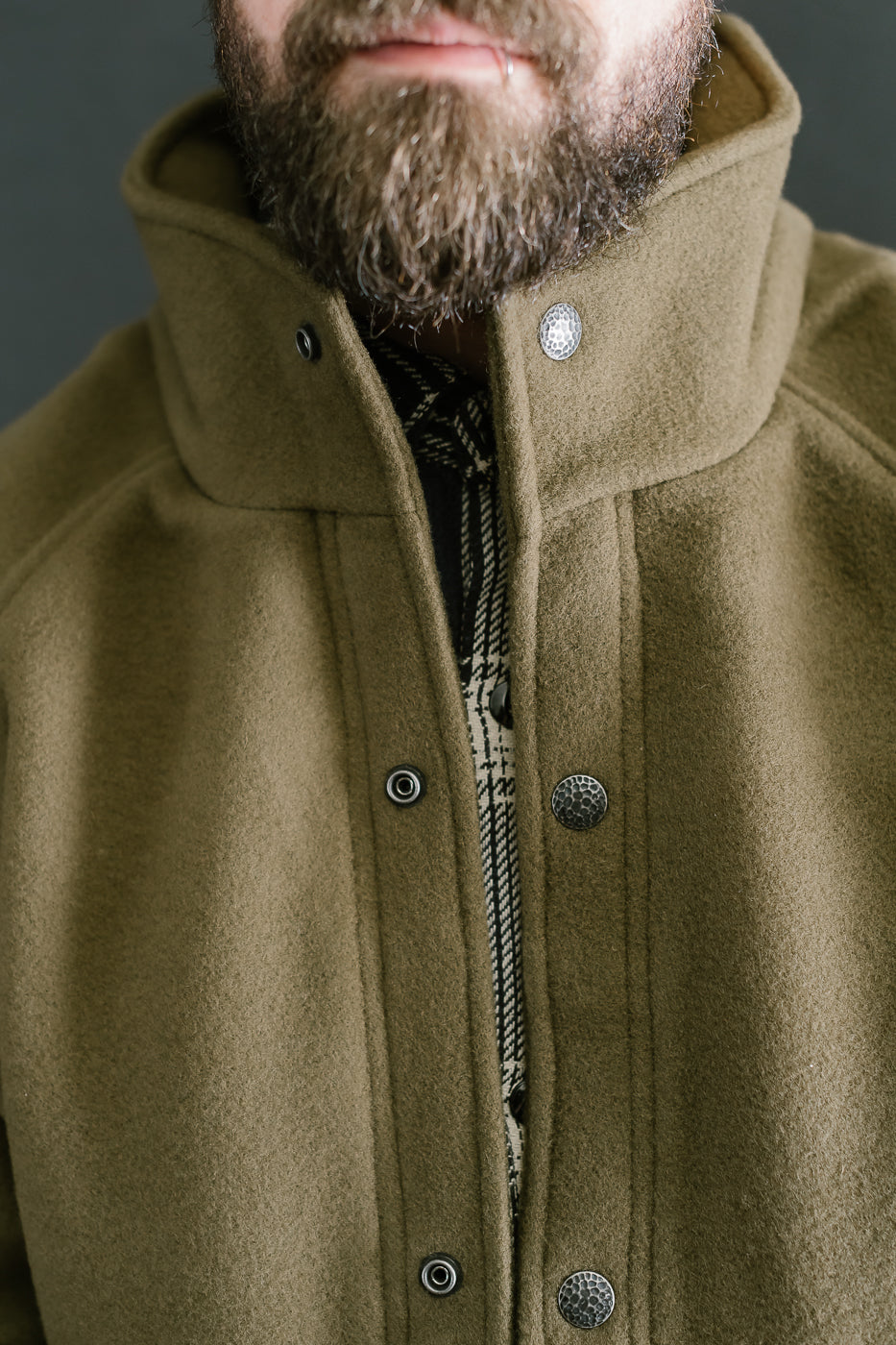 Welding Jacket Melton Wool - Tobacco