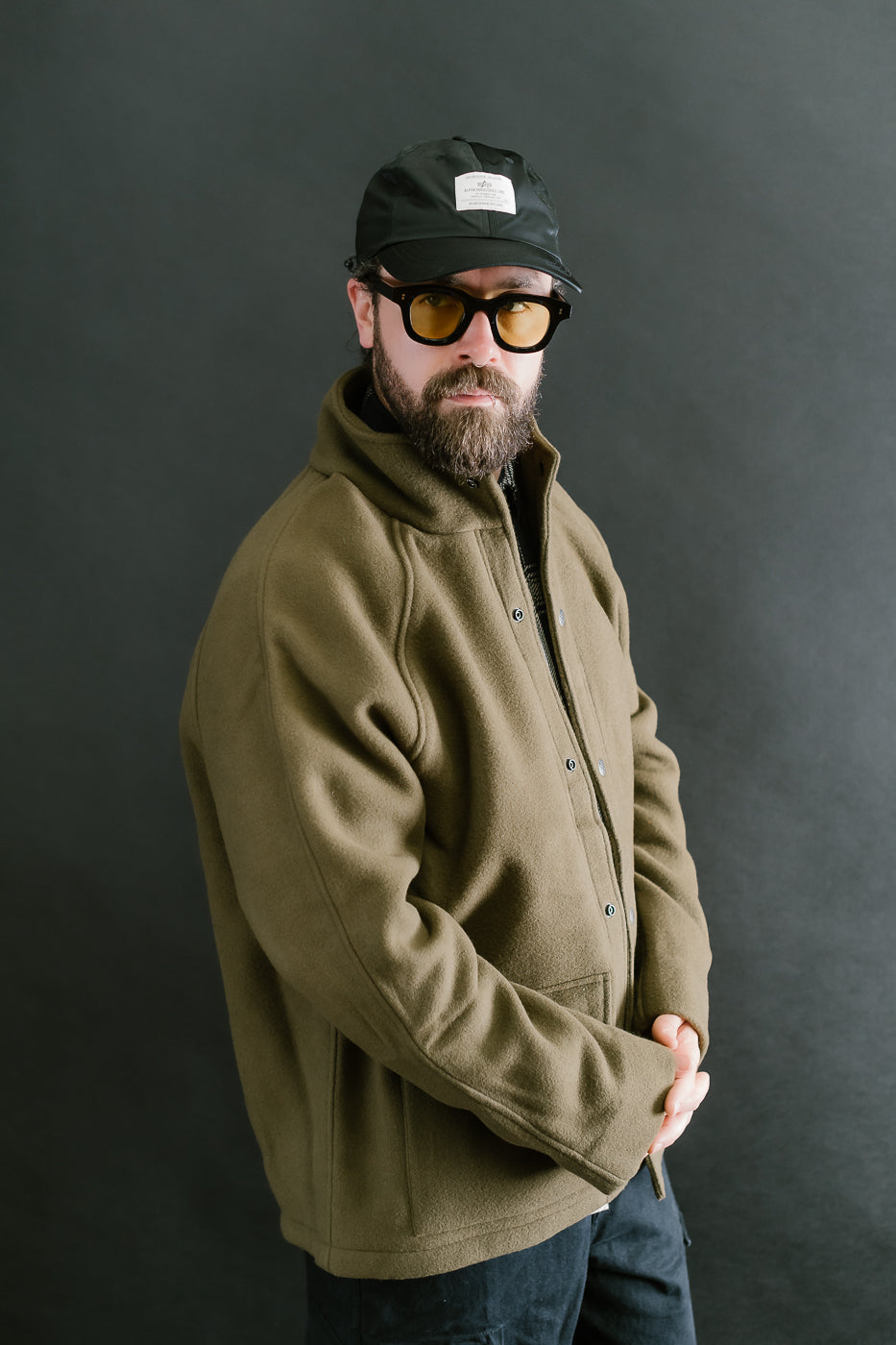 Welding Jacket Melton Wool - Tobacco