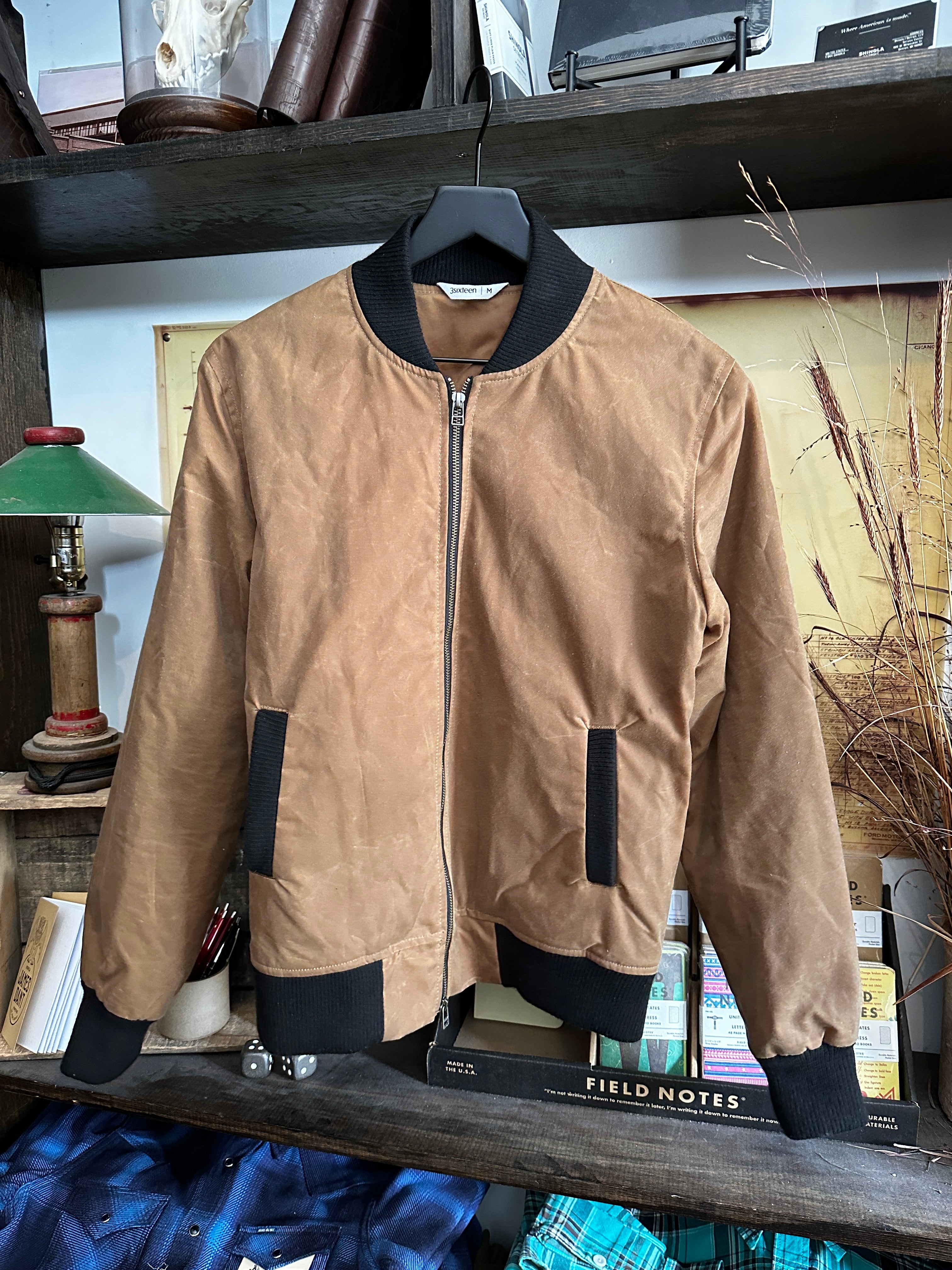 Twice Worn - Stadium Jacket - Tan | James Dant