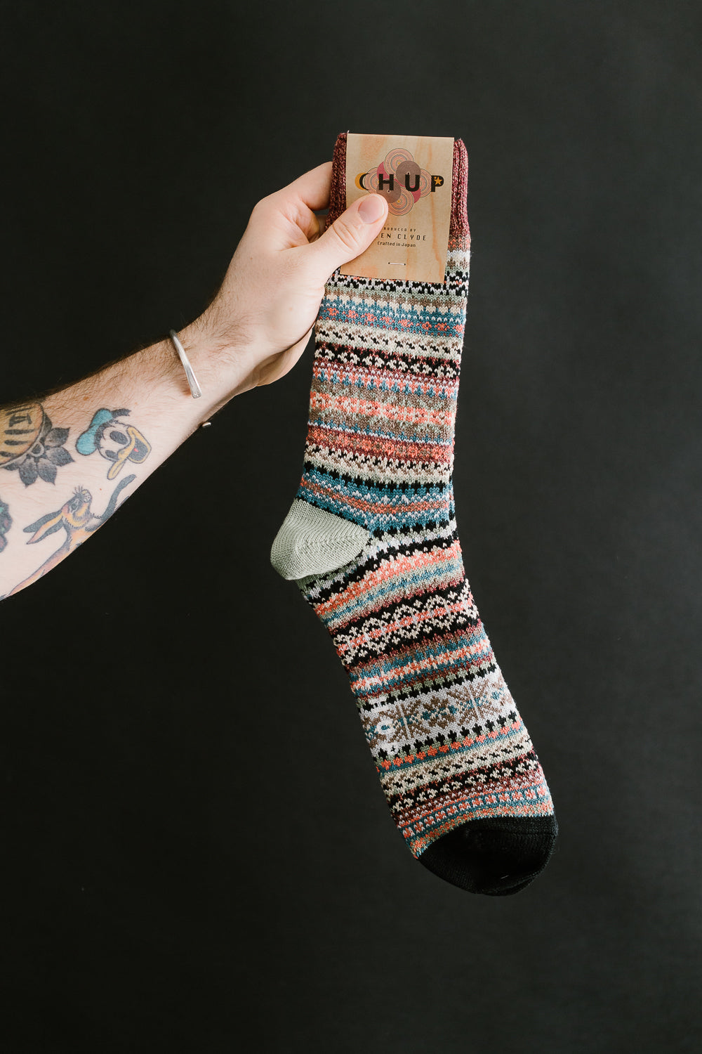 Candle Night Crew Sock - Lime