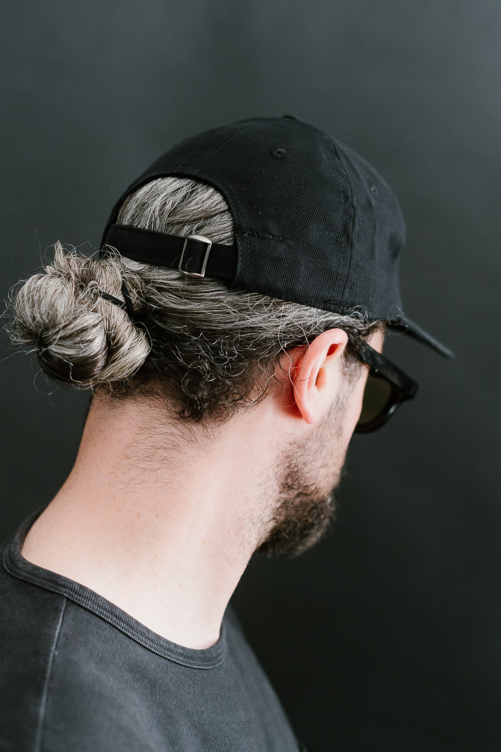 Denim Baseball Hat - Black