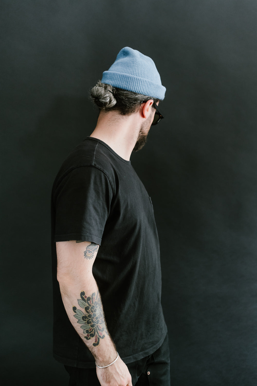 Wool Knit Watch Cap - Columbia Blue