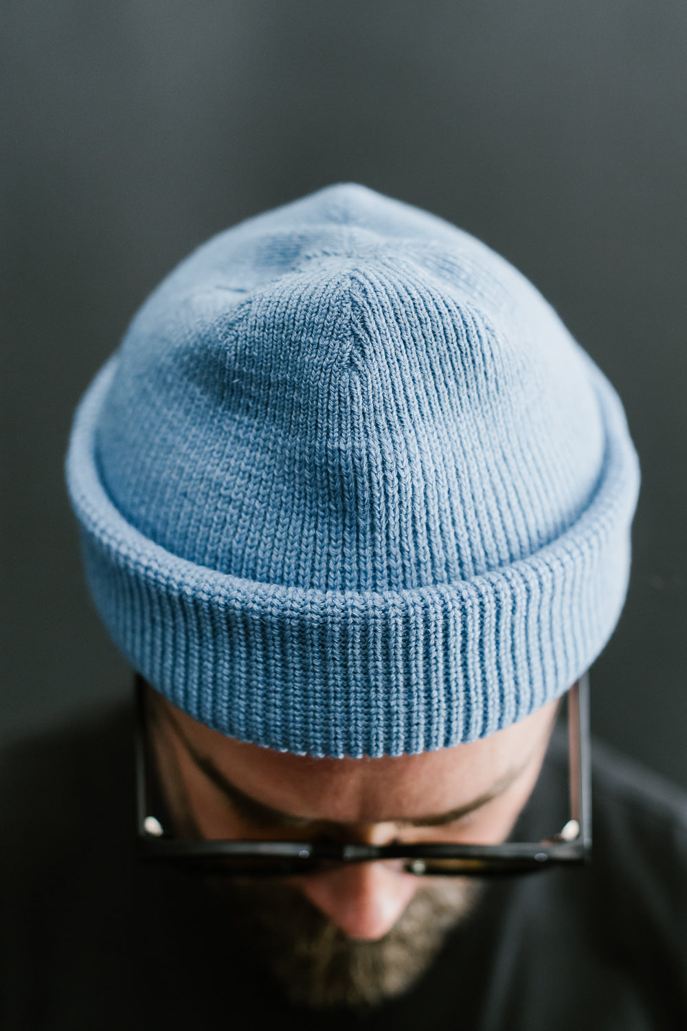 Wool Knit Watch Cap - Columbia Blue