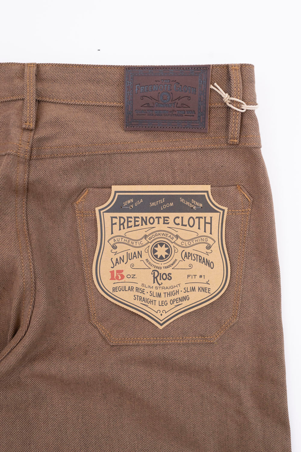 15oz Rinsed Selvedge Denim - Slim Fit