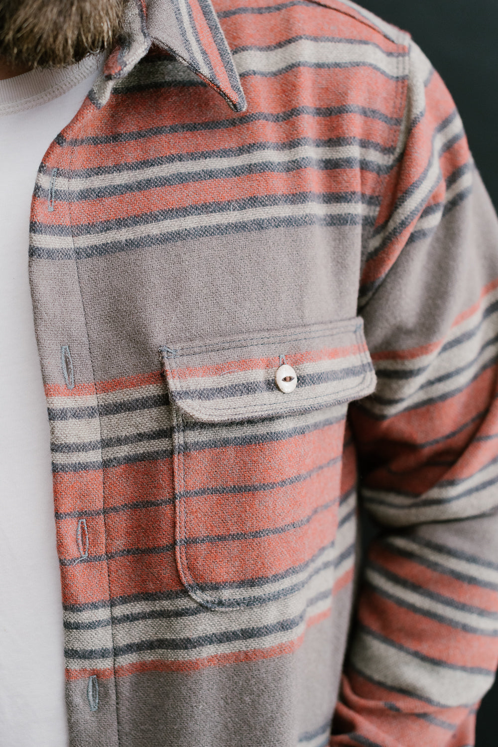 Alta Wool CPO - Cedar Stripe