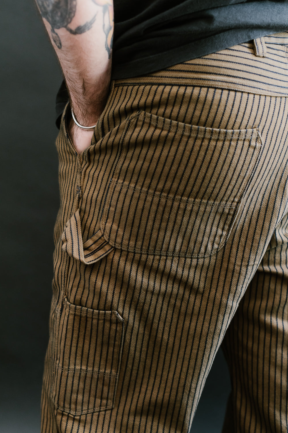 Ortega Pant Herringbone Dobby - Brown