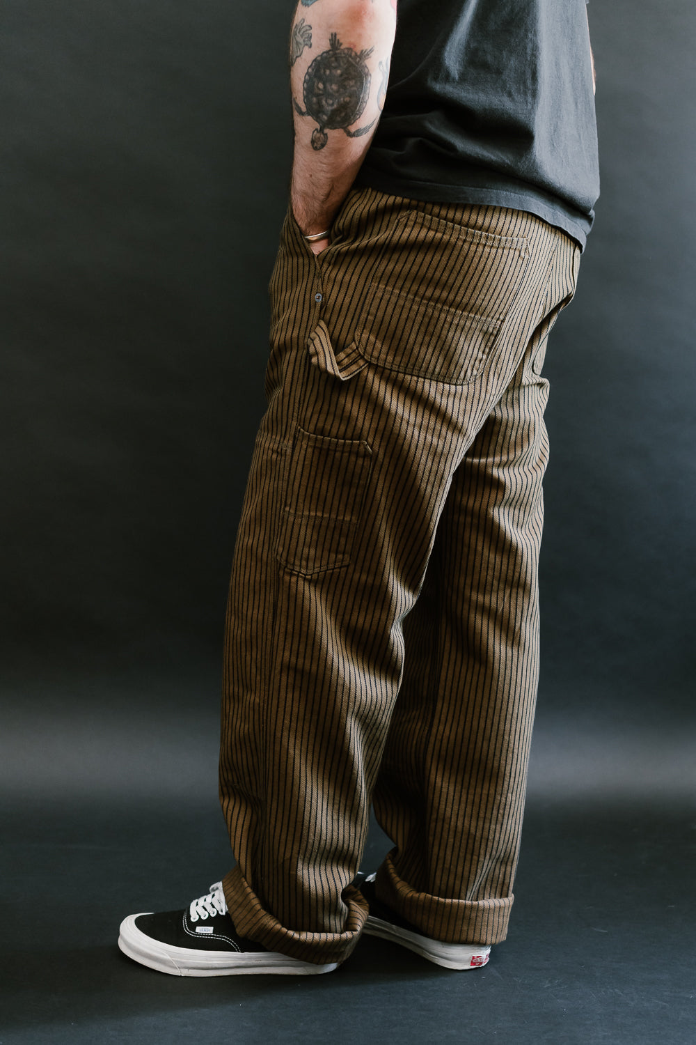 Ortega Pant Herringbone Dobby - Brown