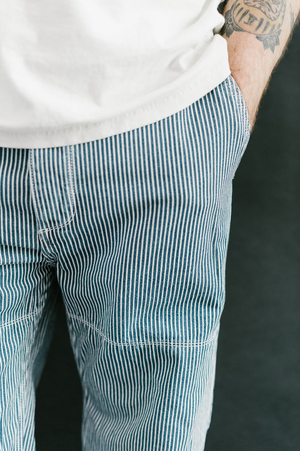 Ortega Pant Stripe - Indigo