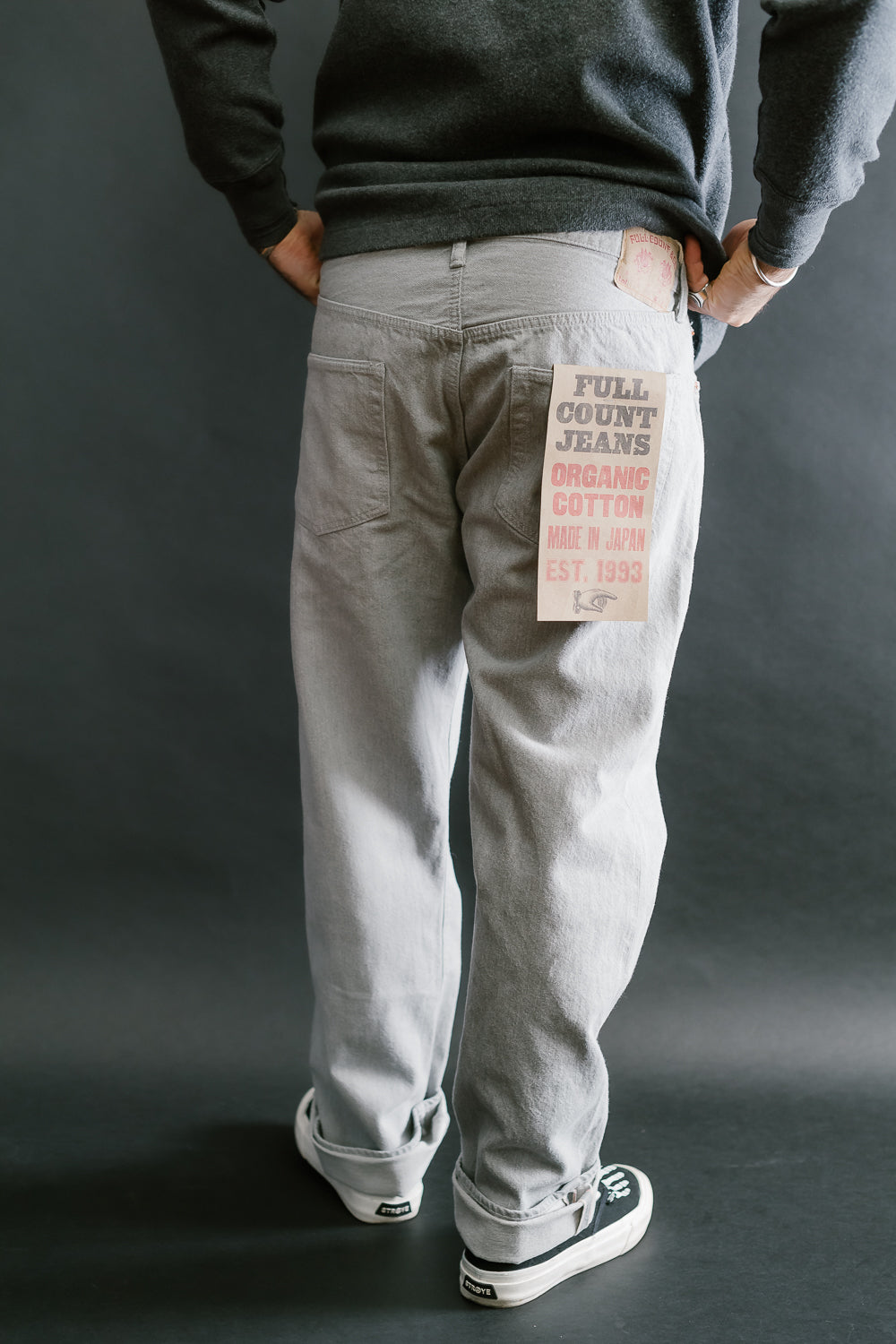 1102G - 12oz Sweat Denim Selvedge Pants - Gray