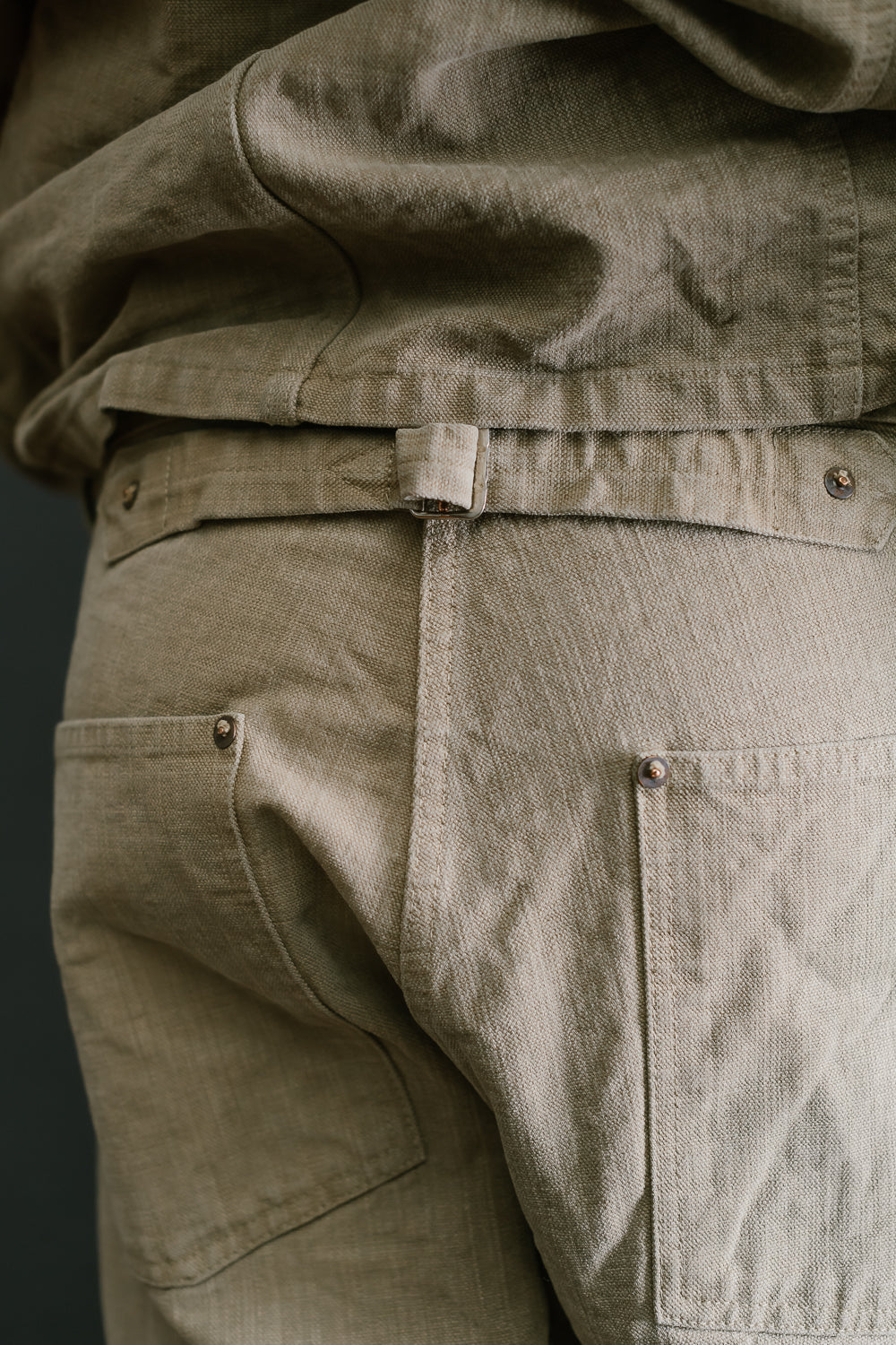 1129-5 - 14oz Sulfur Dye Heavy Oxford Work Pants - Olive Drab