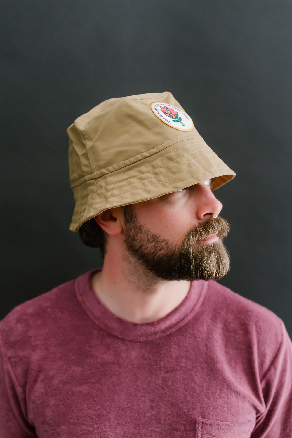 Dream On Dreamer Hat With Patch - Khaki