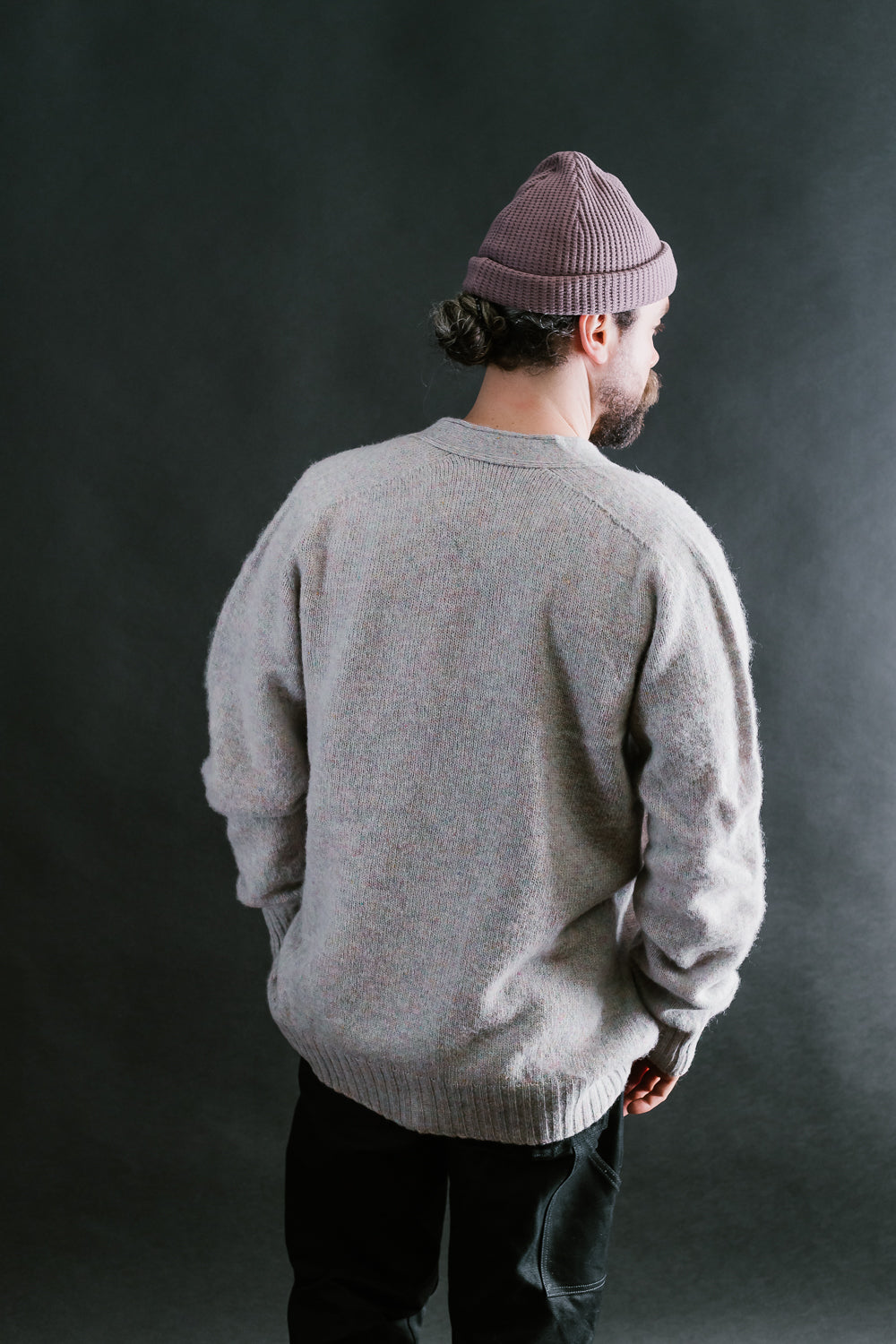 Shaggy Bear Cardigan - Galaxy | James Dant