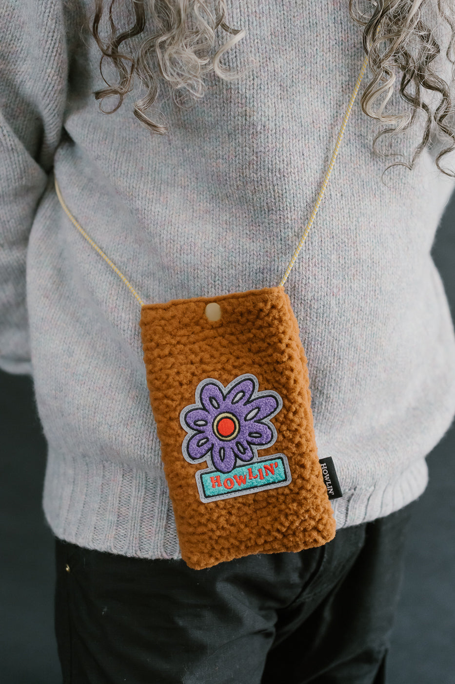 Flower Pouch - Cognac