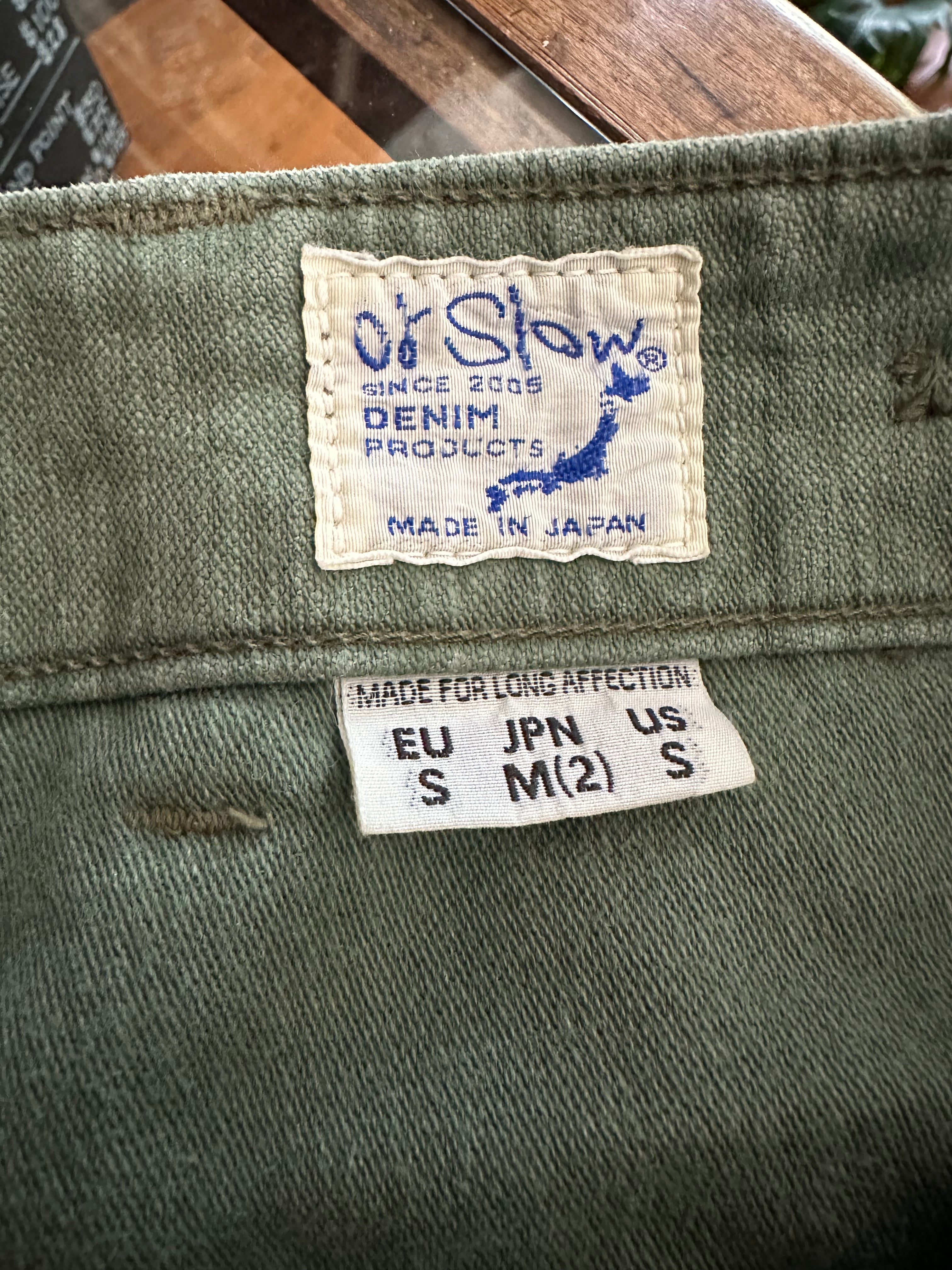 Gently Used orSlow Fatigue Pants - Standard Fit - Vintage Washed Olive - 2