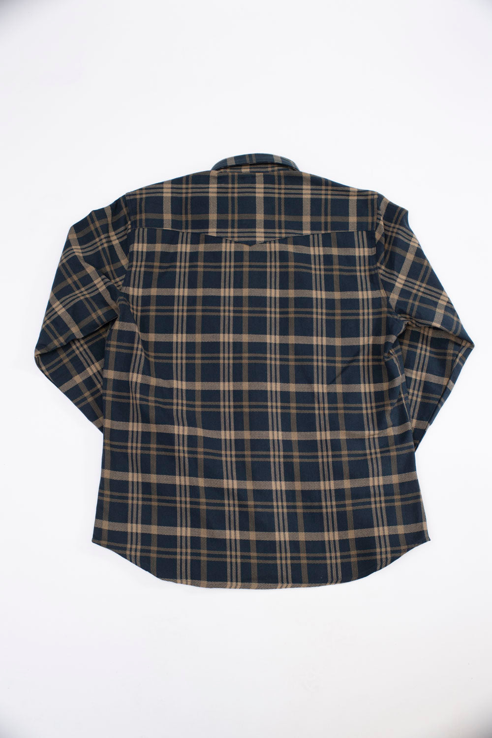 Dollard Herringbone Check - Navy, Beige | James Dant