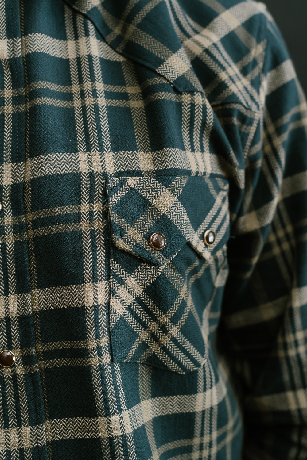 Dollard Herringbone Check - Navy, Beige | James Dant