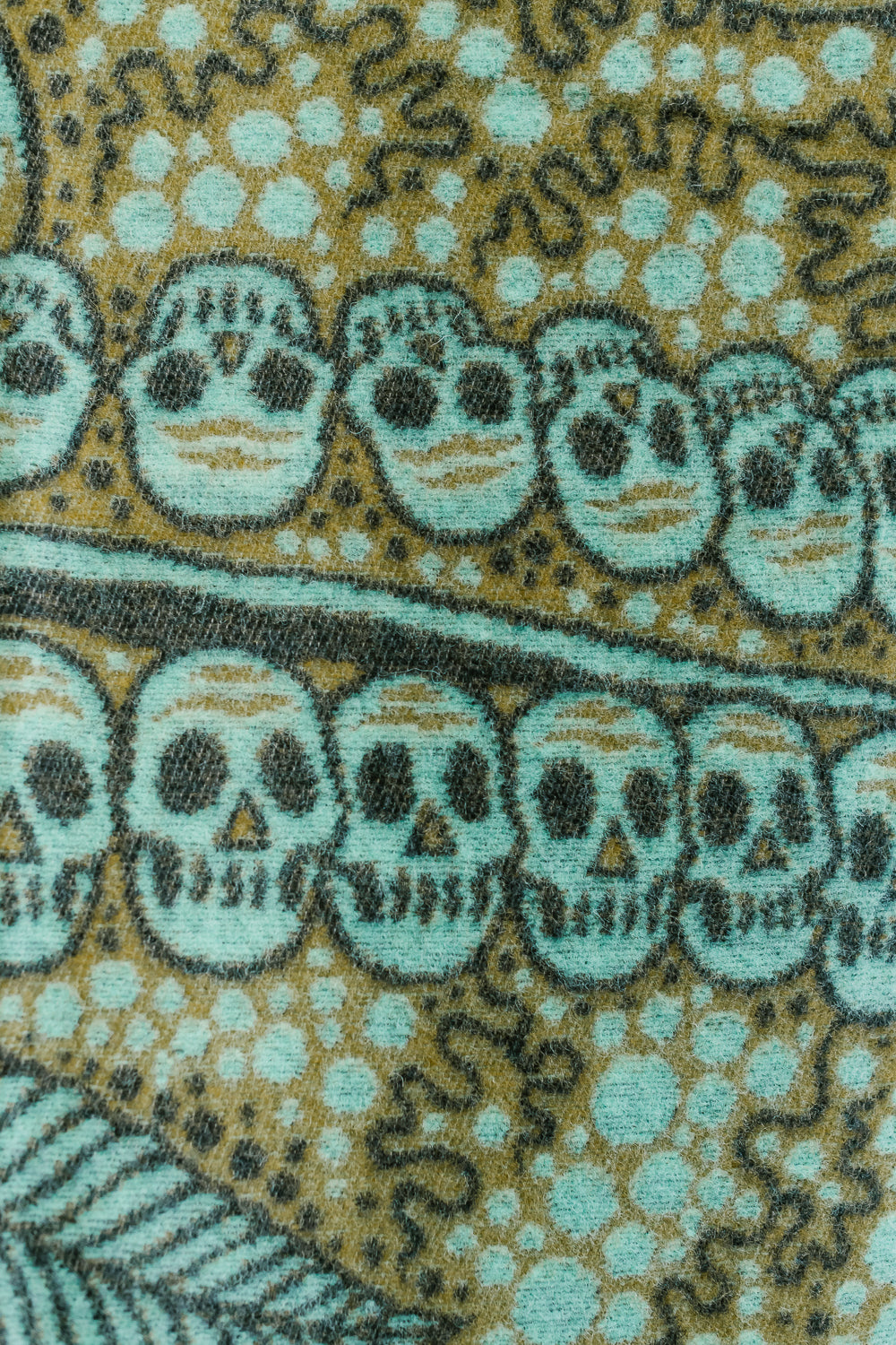 Kapala Blanket - Navy, Moss, Turquoise