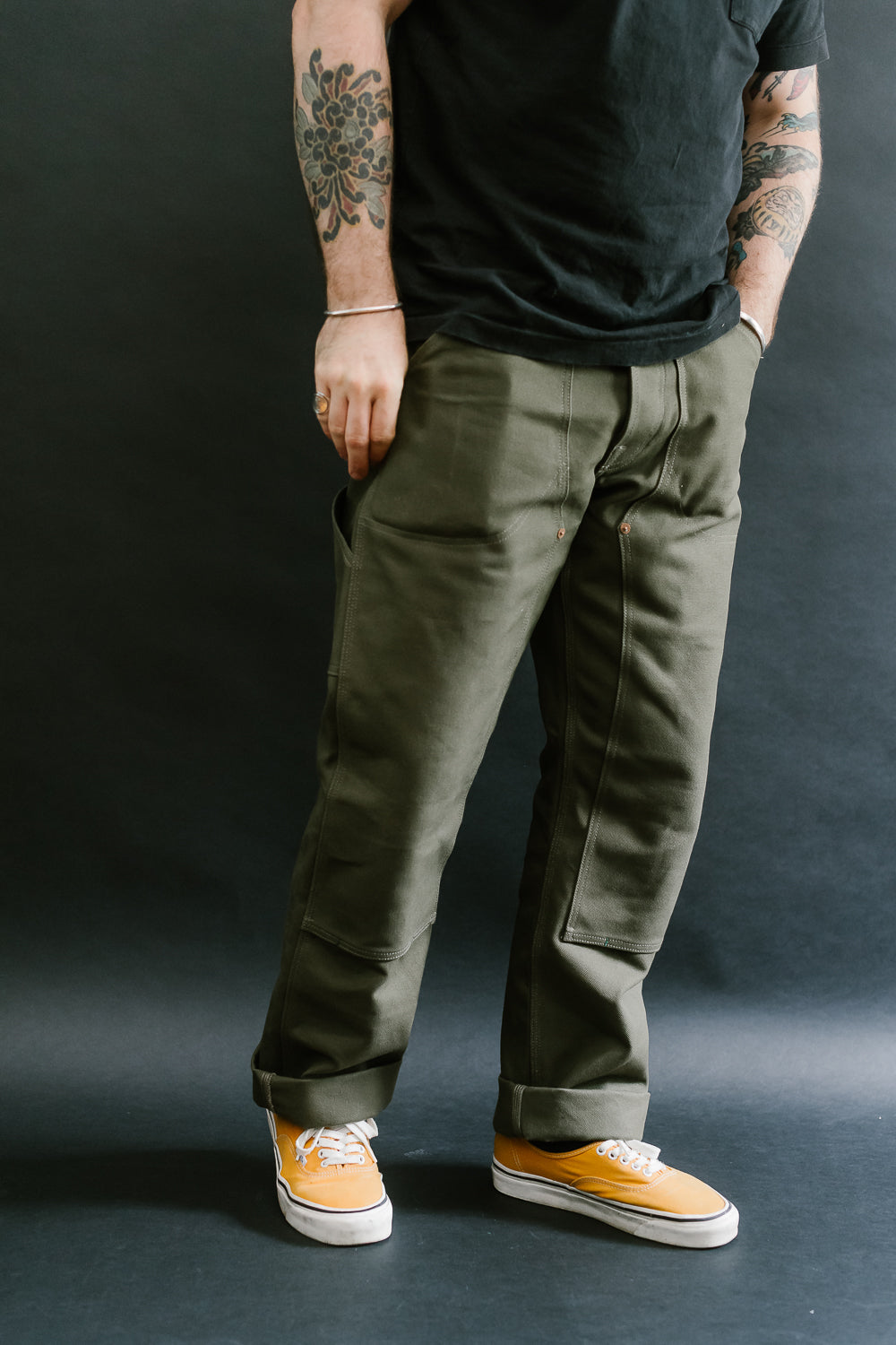 13oz - Wendell Double Knee Pant - Desert Moss