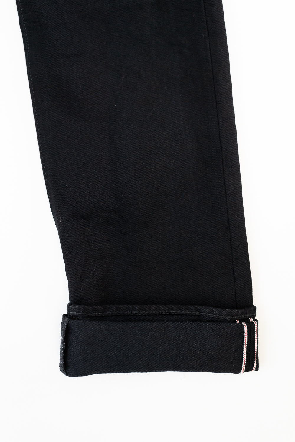 IH-634S-142bb - 14oz Selvedge Denim Straight Cut Jeans - Black/Black
