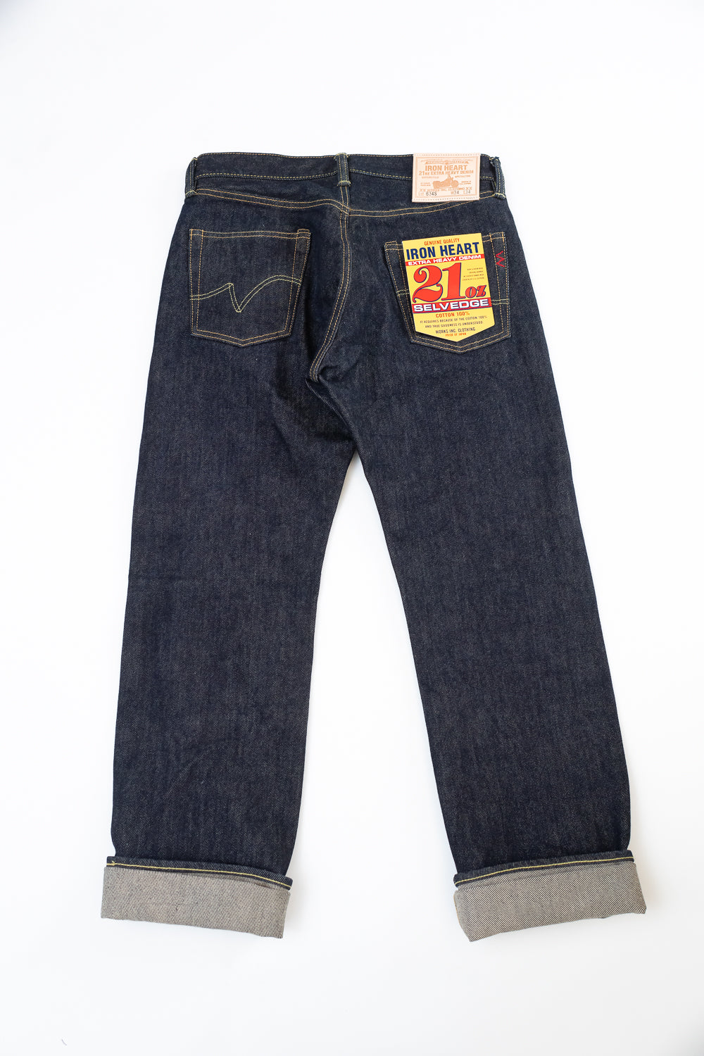 IH-634S-21 - 21oz Selvedge Denim Straight Cut Jeans - Indigo