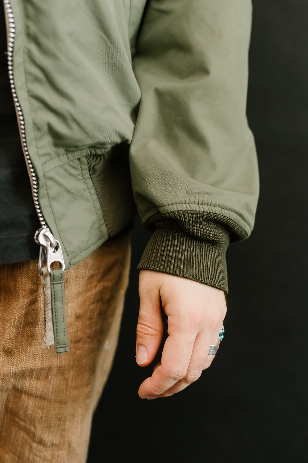 IHJ-130-OLV-NP - Reversible Tanker Jacket - Olive