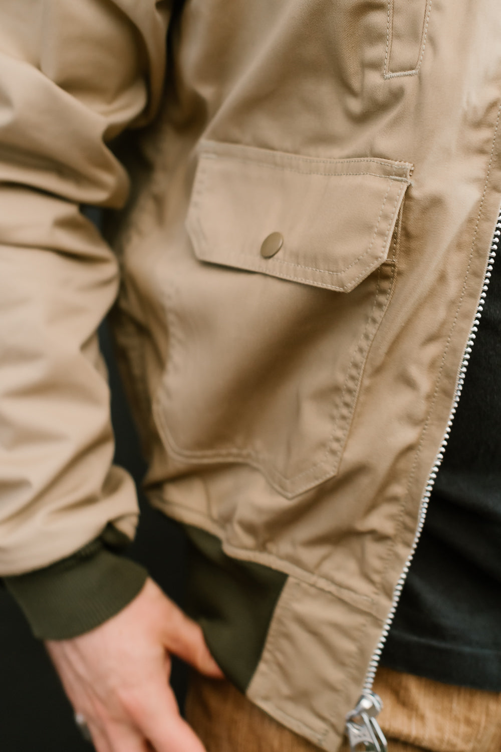 IHJ-130-OLV-NP - Reversible Tanker Jacket - Olive