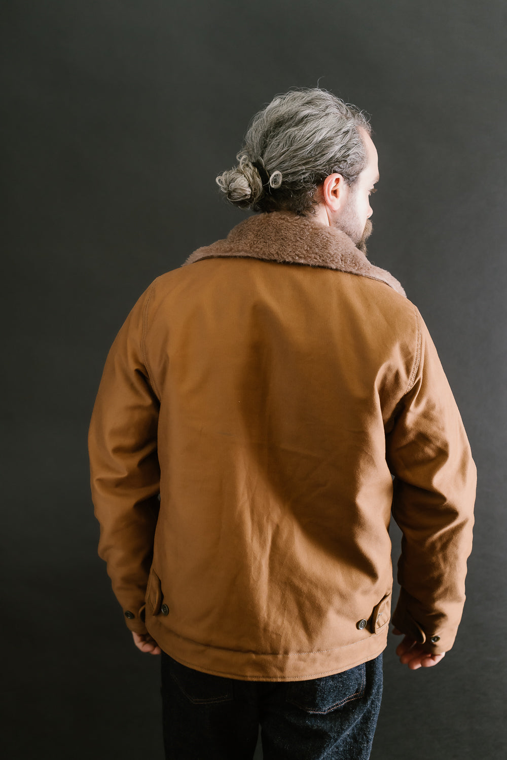 IHM-35-BRN - Whipcord N1 Deck Jacket - Brown