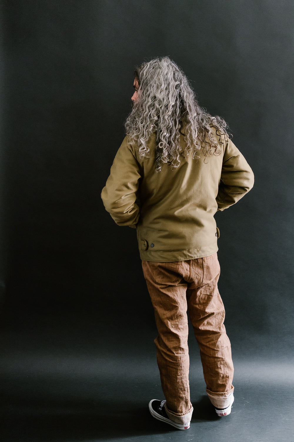 IHM-35-KHA - Whipcord N1 Deck Jacket - Khaki | James Dant