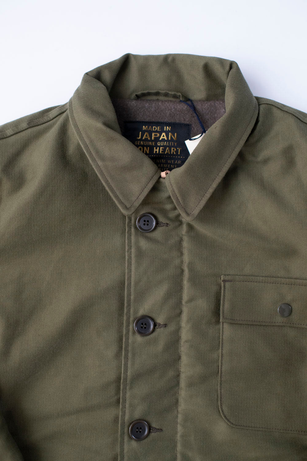 IHM-40-GRN - Whipcord A2 Deck Jacket - Olive Drab Green