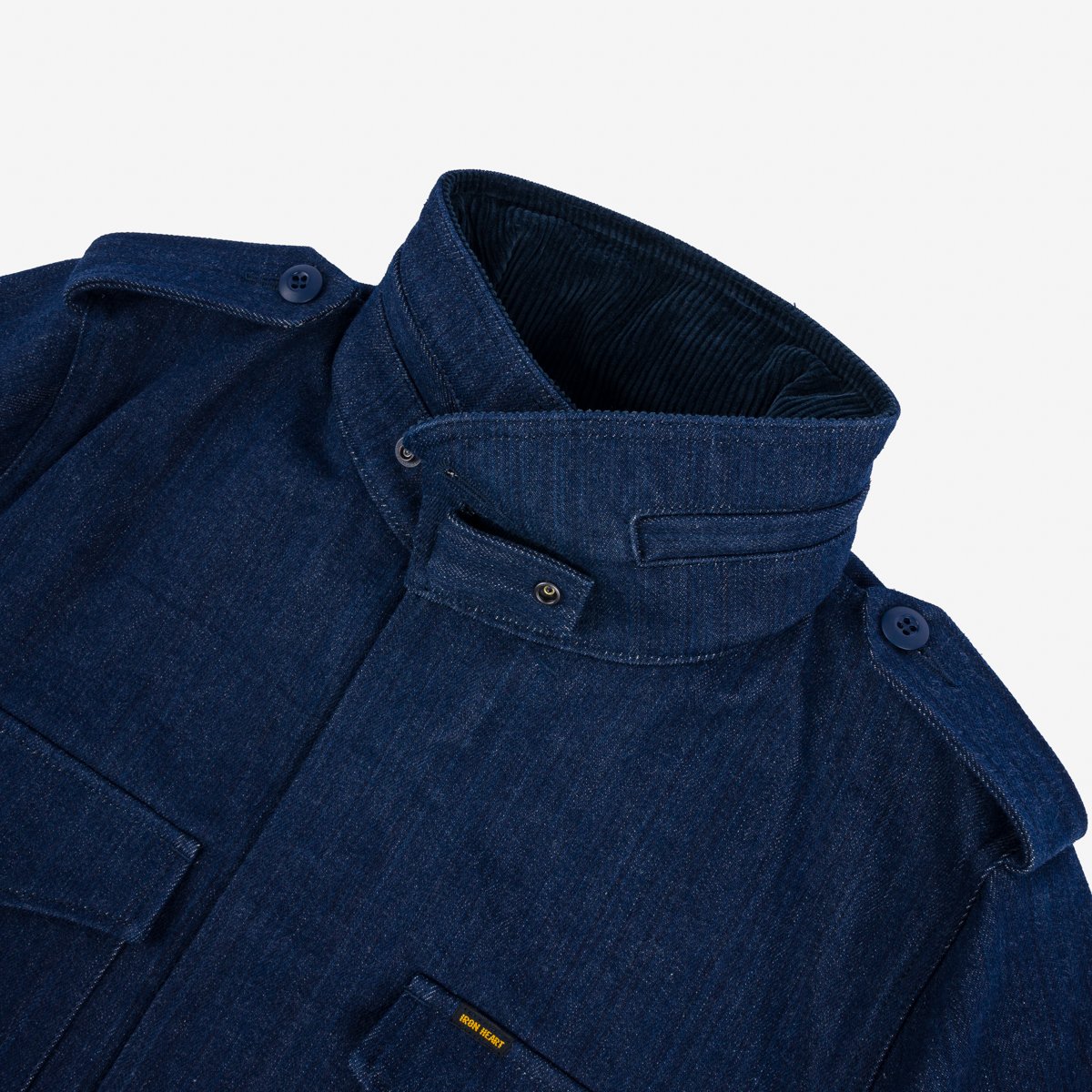 IHM-42-IND - 16oz Selvedge Denim M65 Field Jacket - Natural Indigo