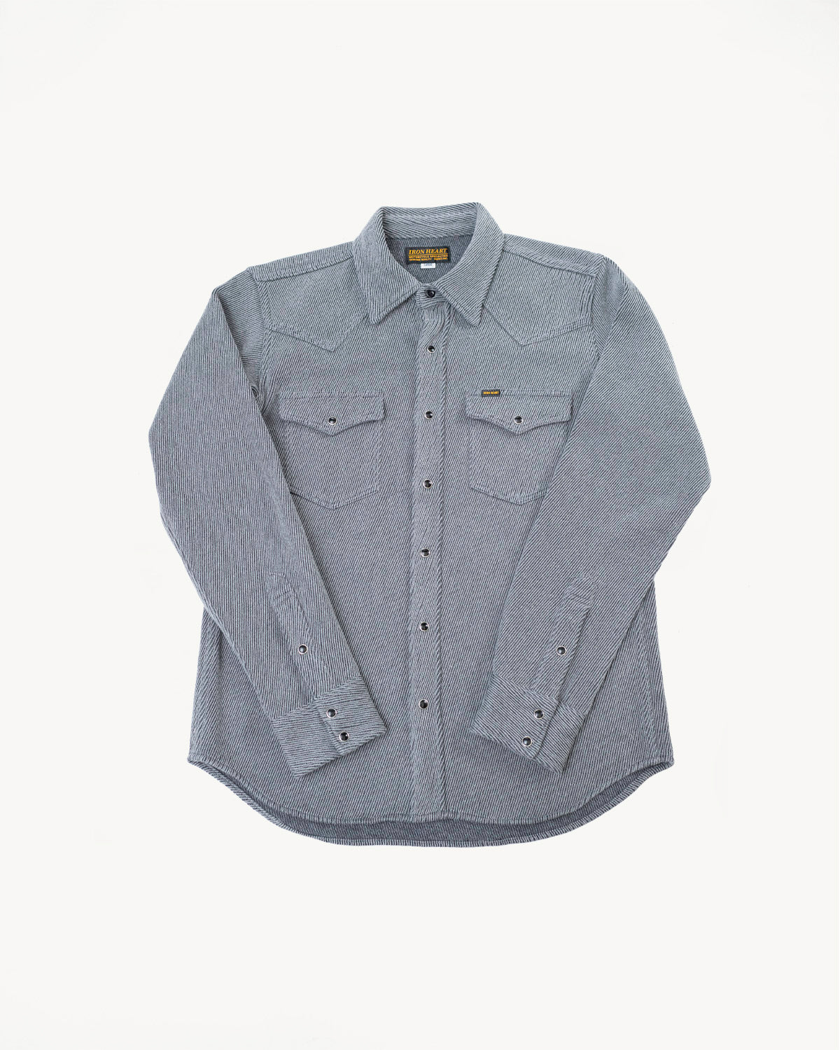 IHSH-254-GRY - Top Dyed Kersey Western Shirt - Grey