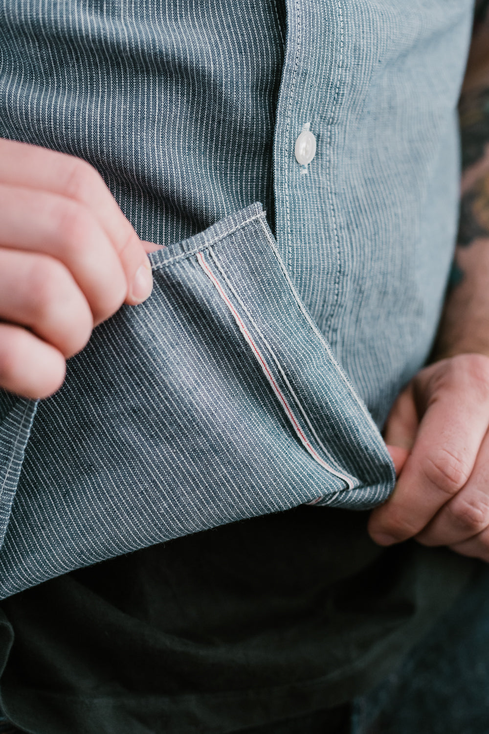 master-piece Packers Chambray Shirt L