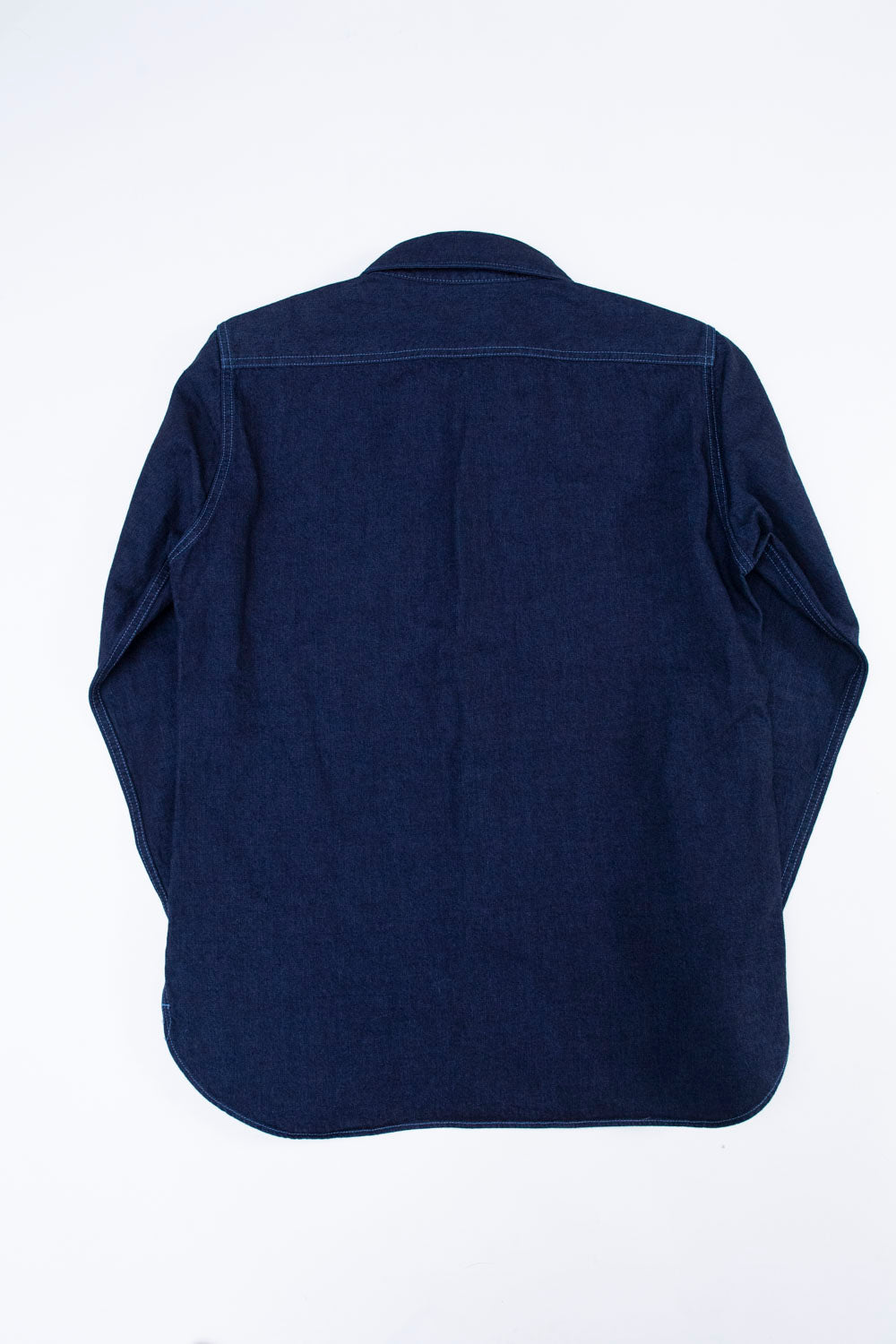 IHSH-353-BLU - 10oz Selvedge Denim Work Shirt - Indigo Overdyed 