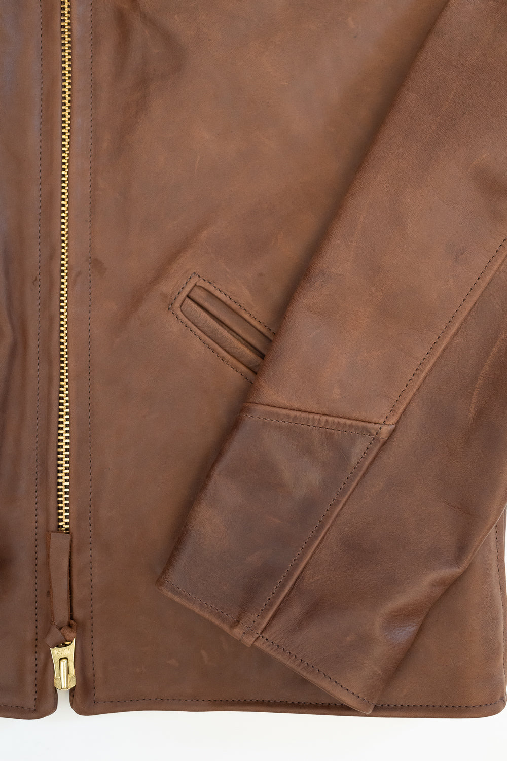 IHSB-SAV-BRN - Iron Heart X Simmons Bilt Horsehide Savannah Jacket - Brown