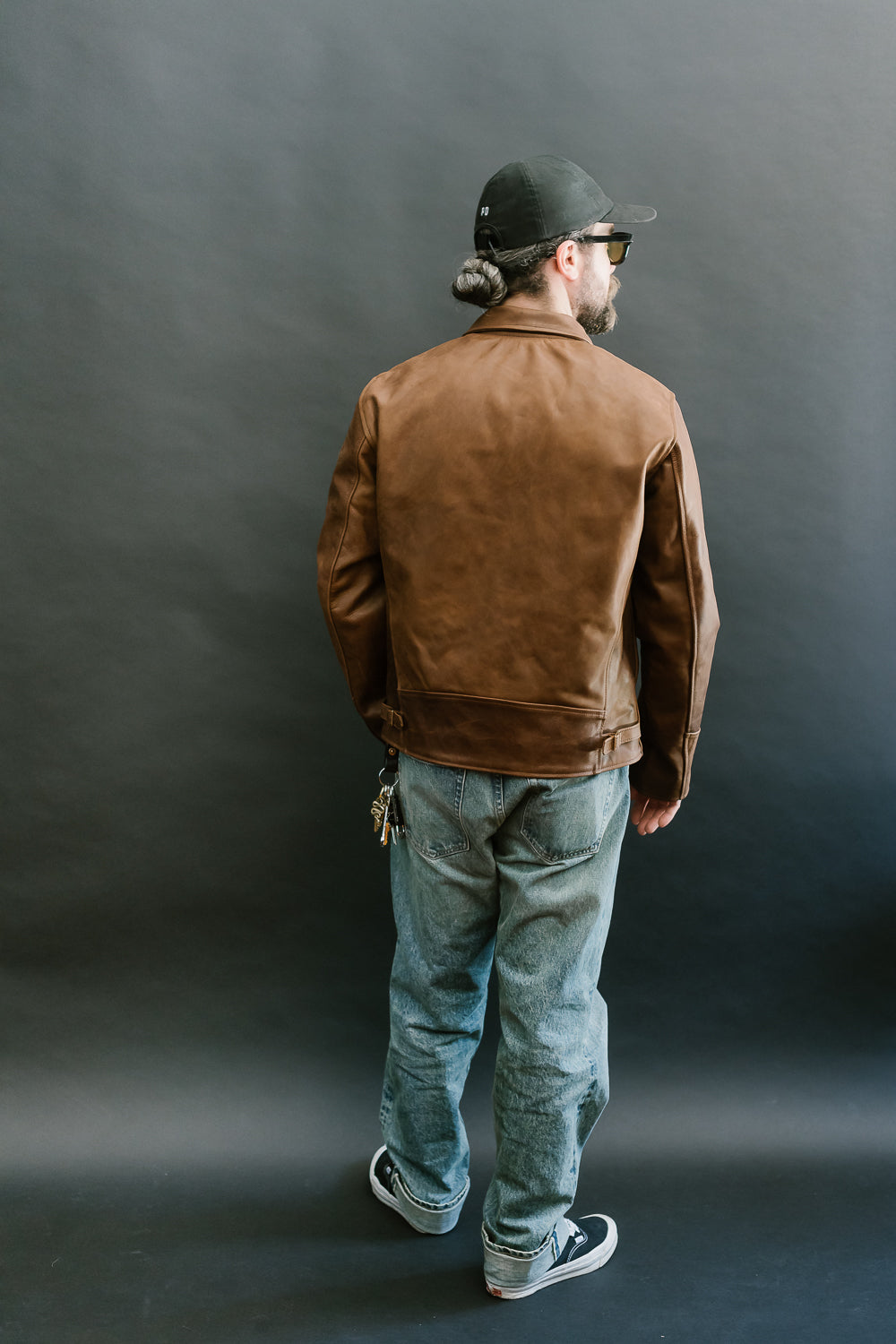 IHSB-SAV-BRN - Iron Heart X Simmons Bilt Horsehide Savannah Jacket - Brown