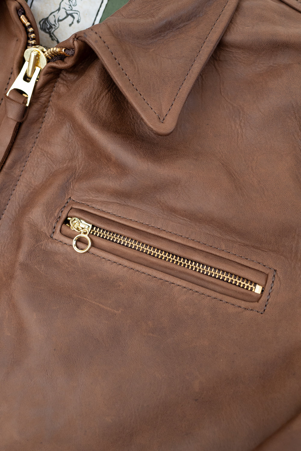 IHSB-SAV-BRN - Iron Heart X Simmons Bilt Horsehide Savannah Jacket - Brown