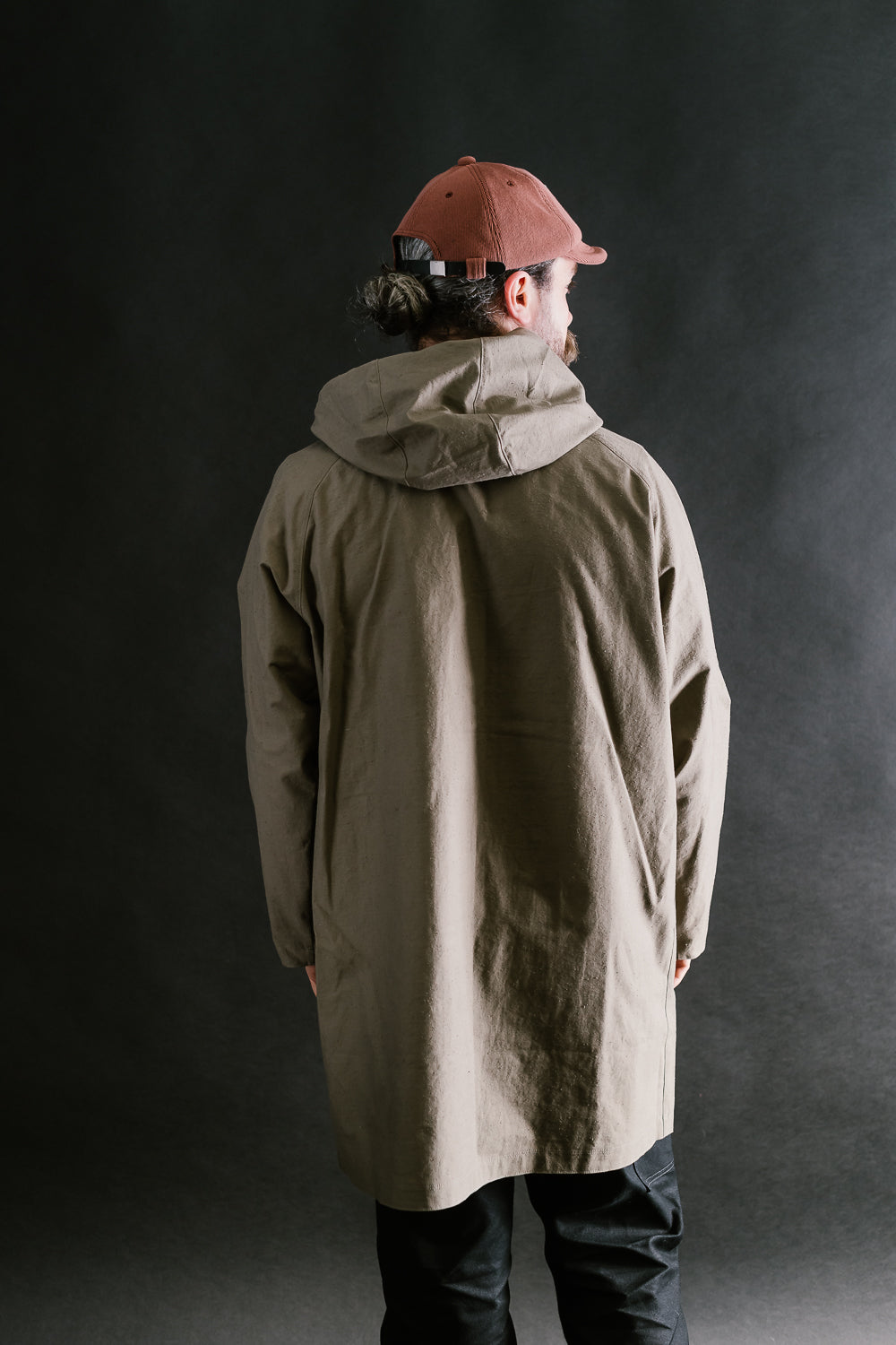 Back Nep Hoodie Coat - 38 Sepia | James Dant