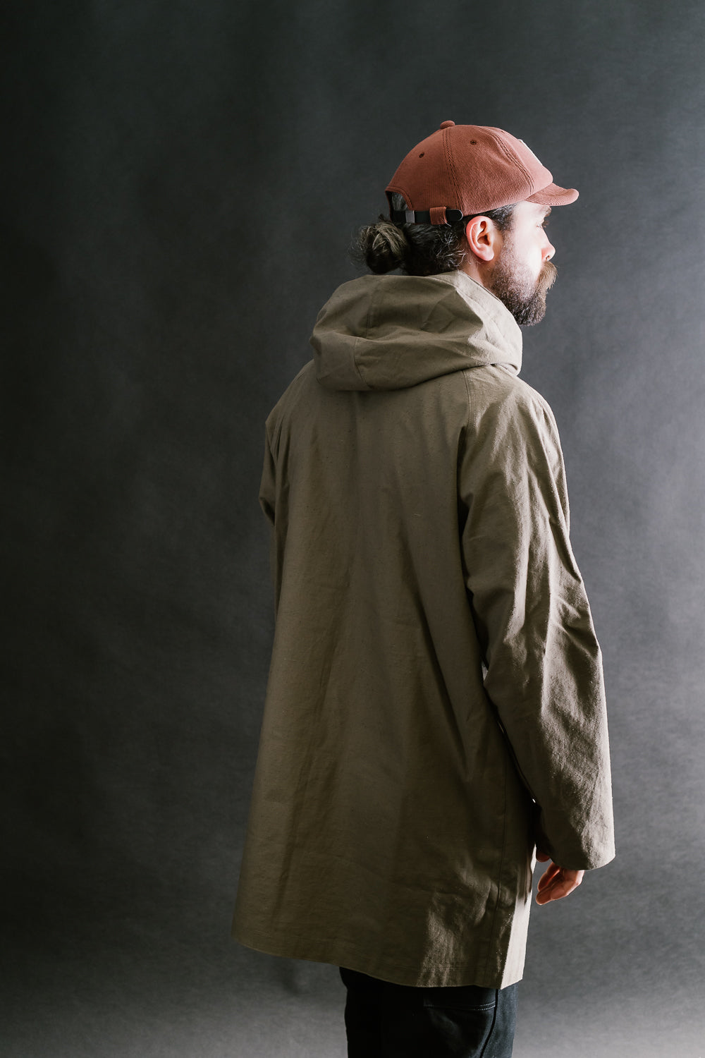 Back Nep Hoodie Coat - 38 Sepia | James Dant