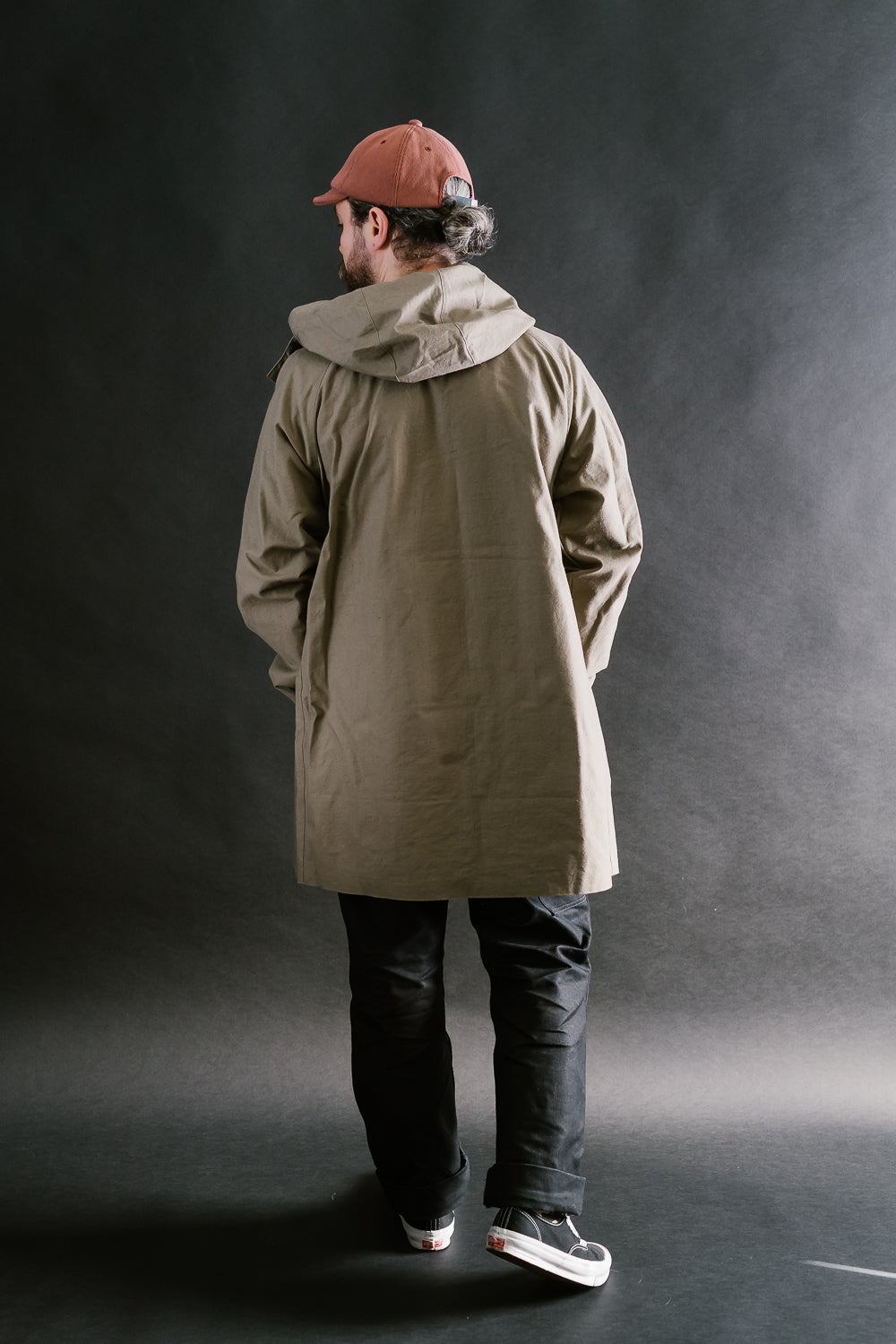 Back Nep Hoodie Coat - 38 Sepia | James Dant