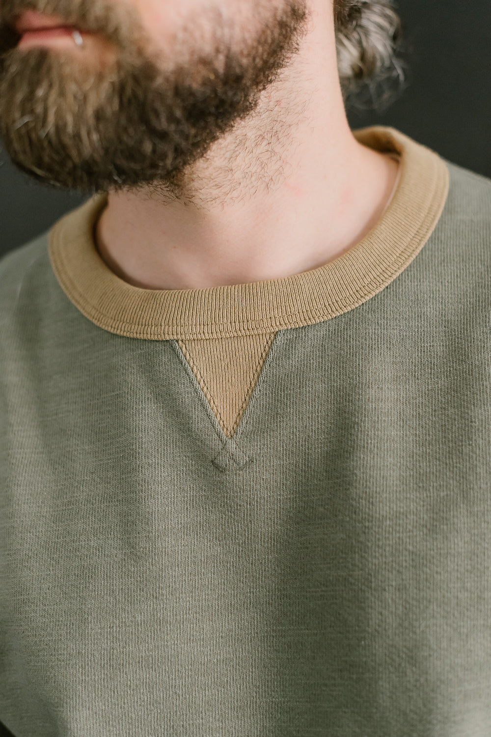 GG Sweat Crewneck - 356 Olive x Ocher