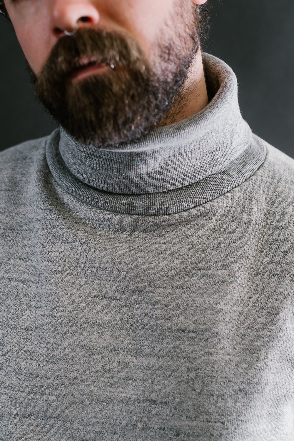 GG Sweat Highneck - 30 Heather Gray | James Dant