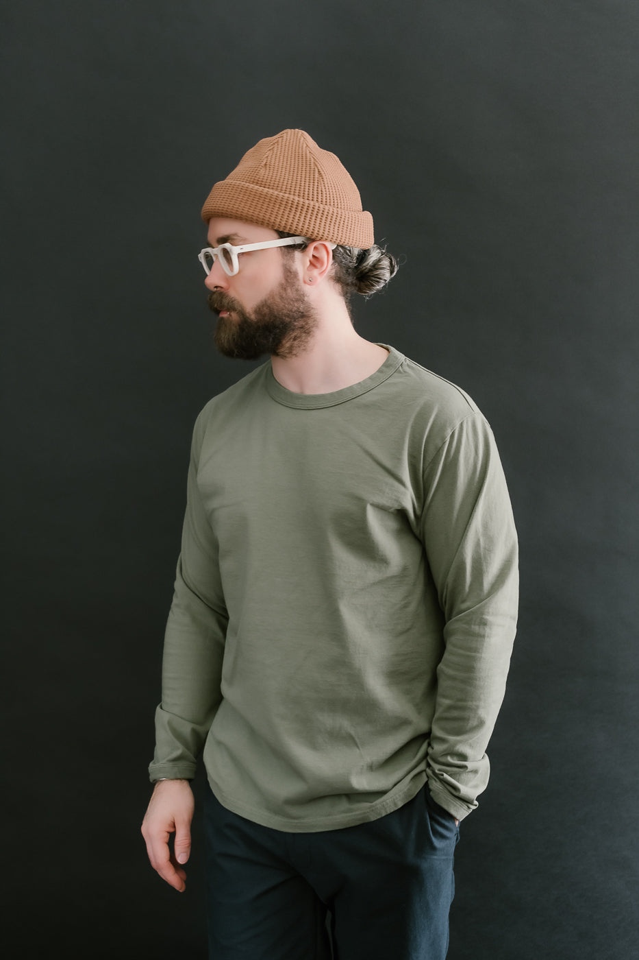 Lead Off LS T-Shirt - 320 Olive