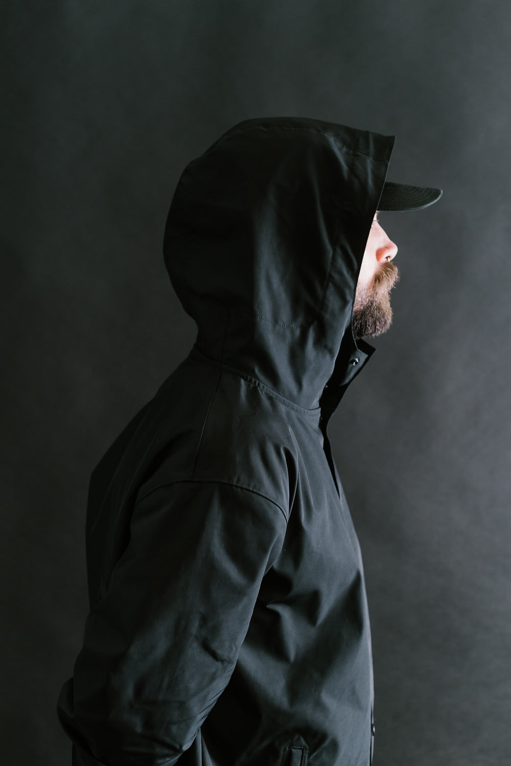 OX Hoodie Coat - 07 Black | James Dant