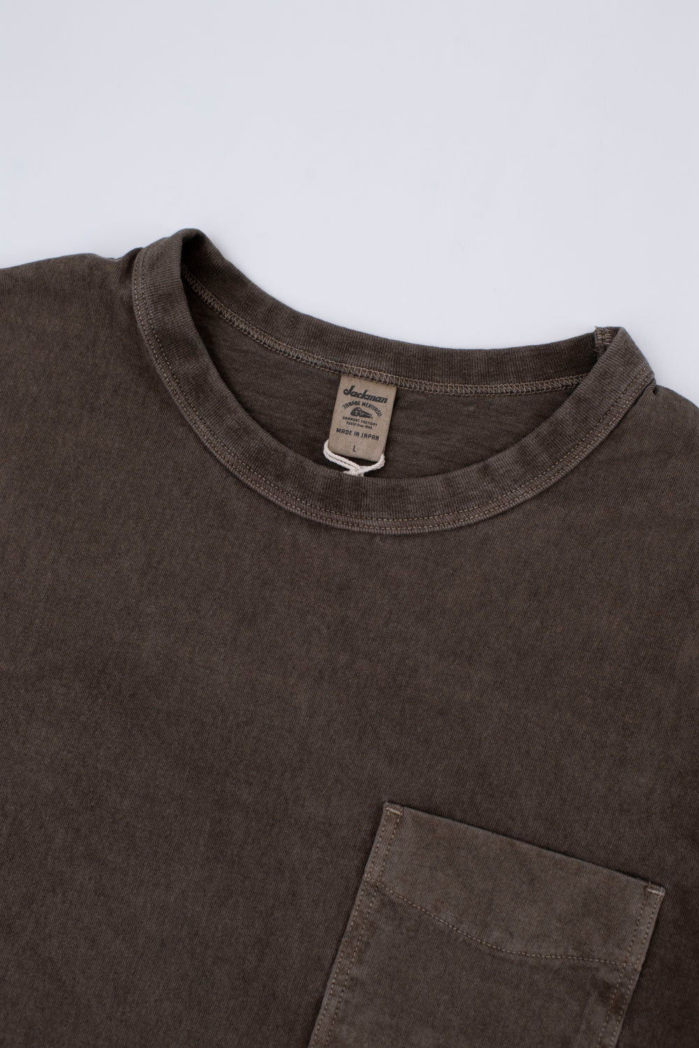 Pocket T-Shirt - 243 Fade Mound Brown | James Dant