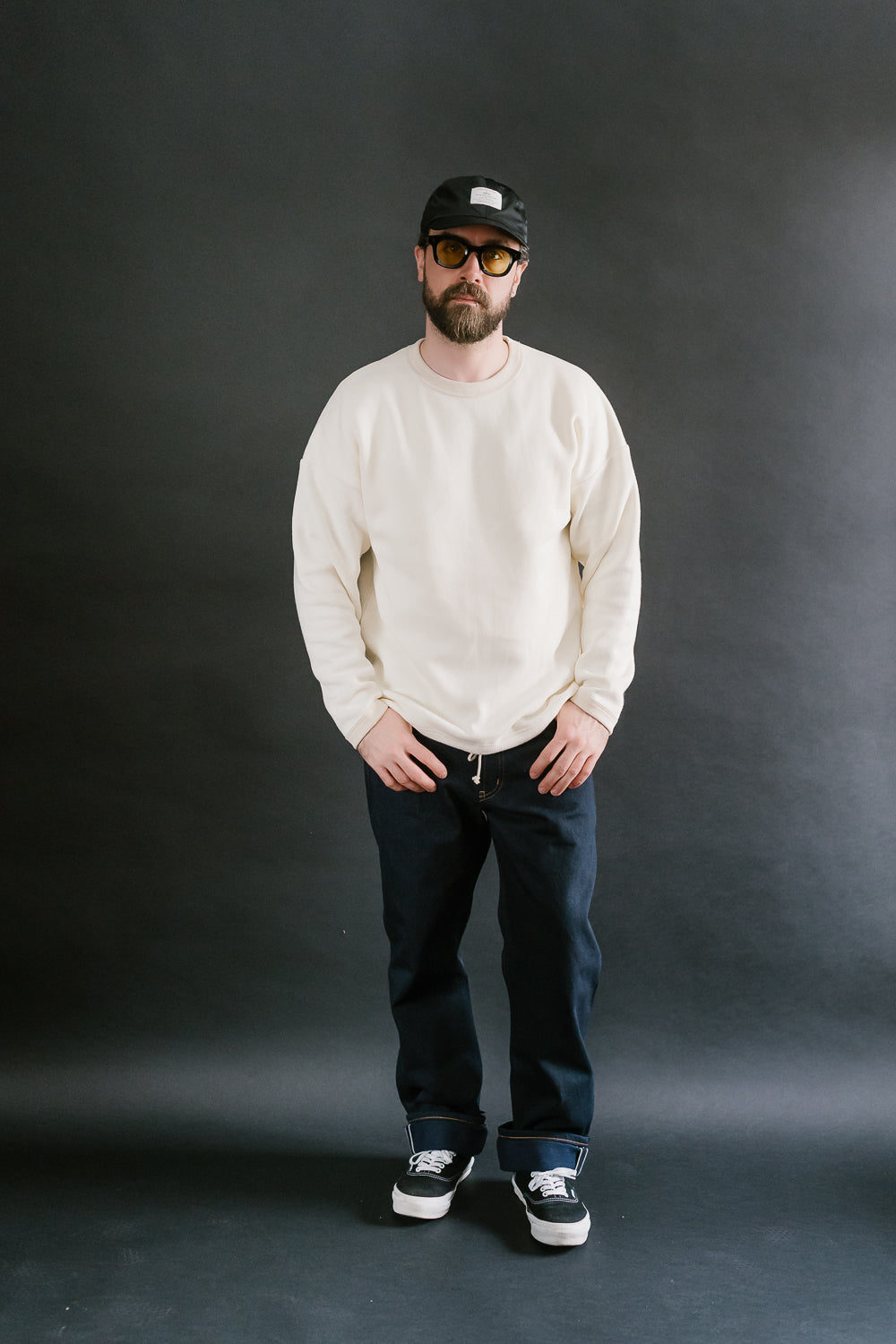 Quarter Knit Himo LS Shirt - 14 Ivory