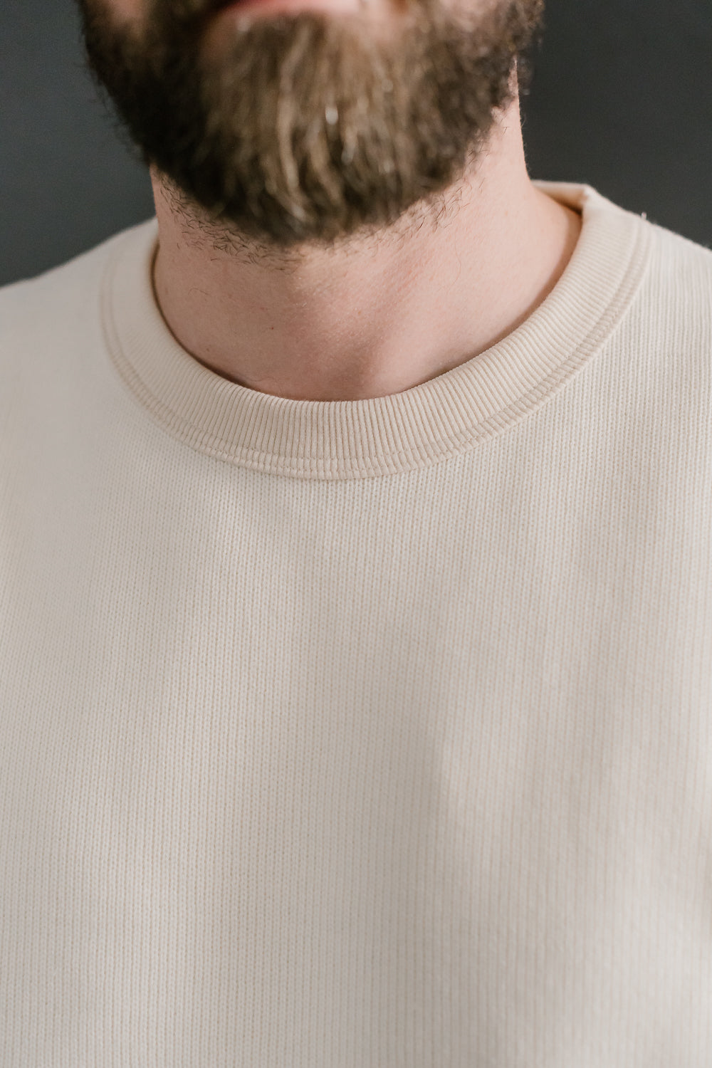 Quarter Knit Himo LS Shirt - 14 Ivory