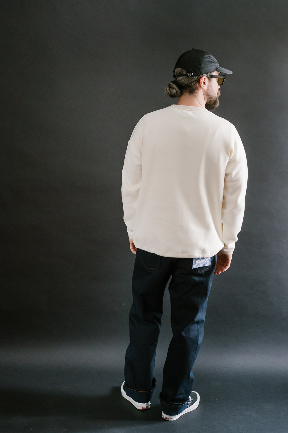 Quarter Knit Himo LS Shirt - 14 Ivory